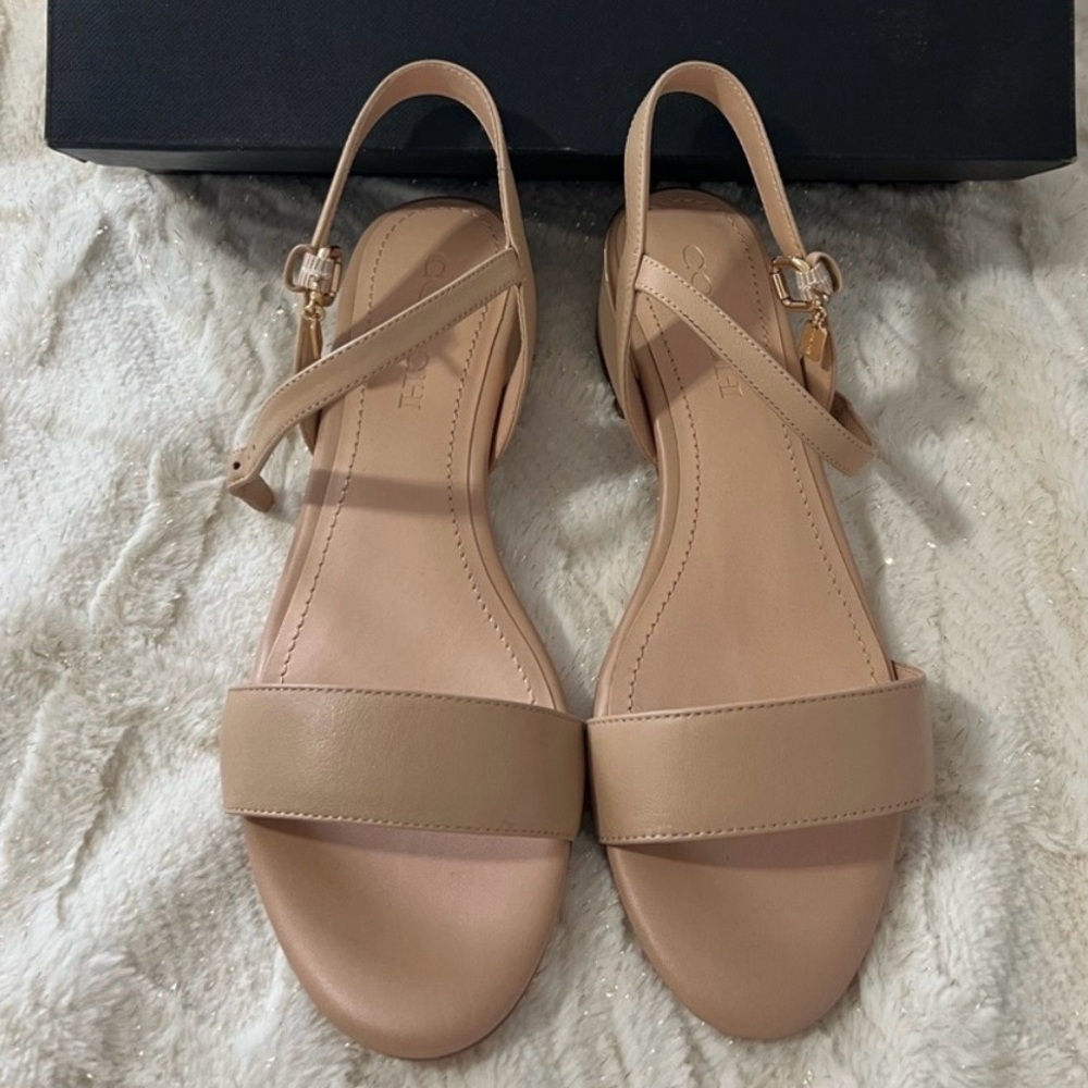 Coach Women’s Ida strap Sandals Nude color - Size 7.5 - Picture 5 of 7